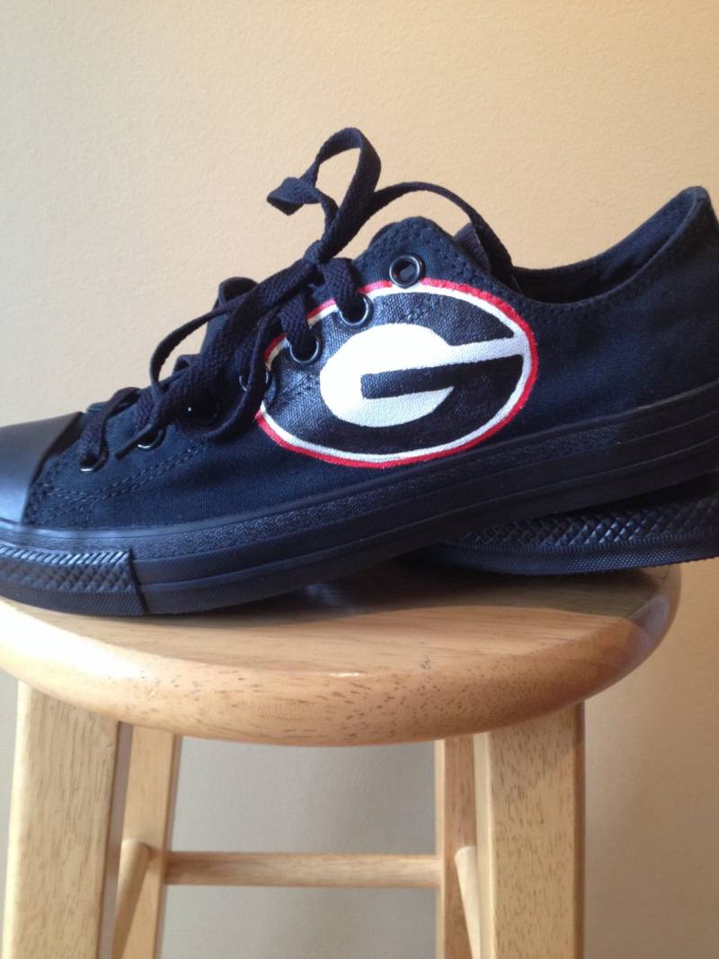 Georgia Bulldogs Converse Handbemalt Georgia Bulldogs Converse Handbemalt von ChromeReflections