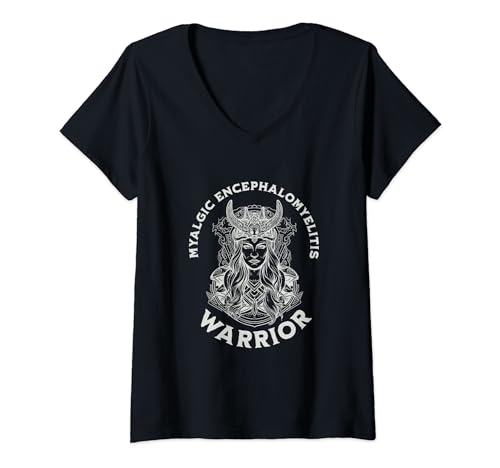 Damen Myalgische Enzephalomyelitis Chronische Krankheit Spoonie ME/CFS T-Shirt mit V-Ausschnitt von Chronic Illness T-Shirt Designs