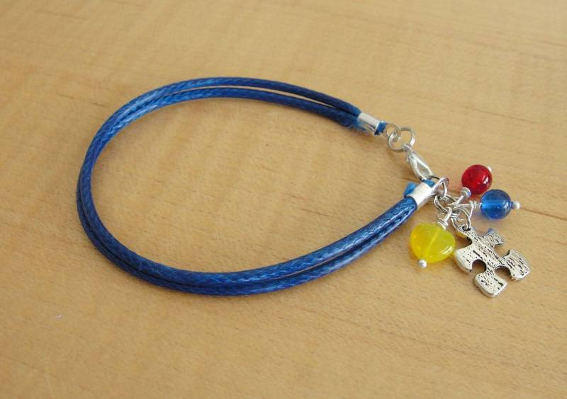 Autismus Awareness Armband | Baumwolle - Aspergers Syndrom von ChronicallyCaring