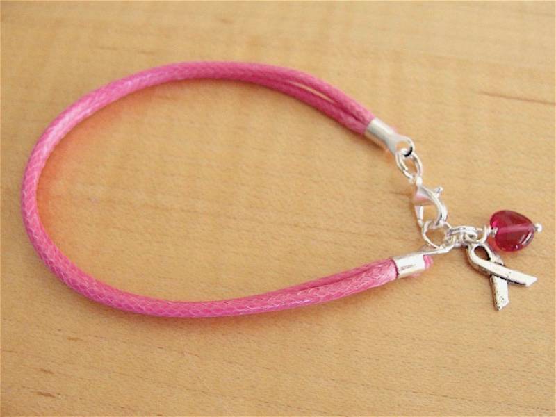 Pinkes Bewusstseinsarmband | Baumwolle Entzündlicher Brustkrebs Eosinophile Ösophagitis Gaumenspalte/Lippenspalte Kraniofaziale von ChronicallyCaring