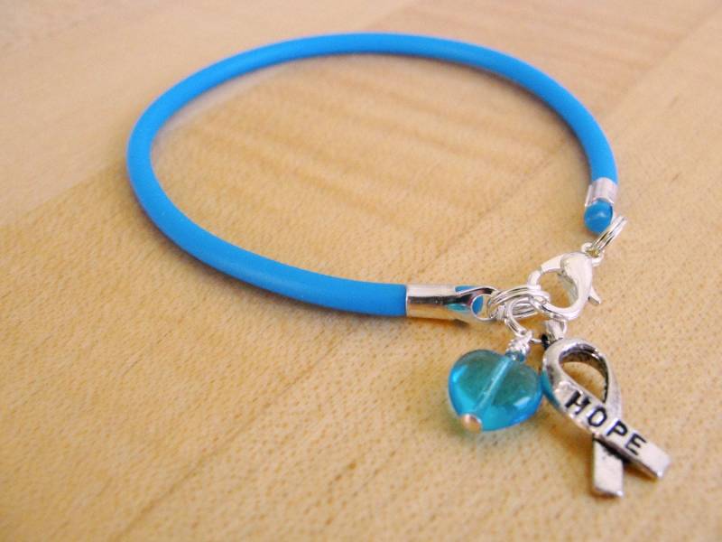 Türkisfarbenes Bewusstseinsarmband | Kautschuk - Angeborener Zwerchfellbruch, Dysautonomie, Interstitielle Zystitis, Nierenzellkrebs von ChronicallyCaring
