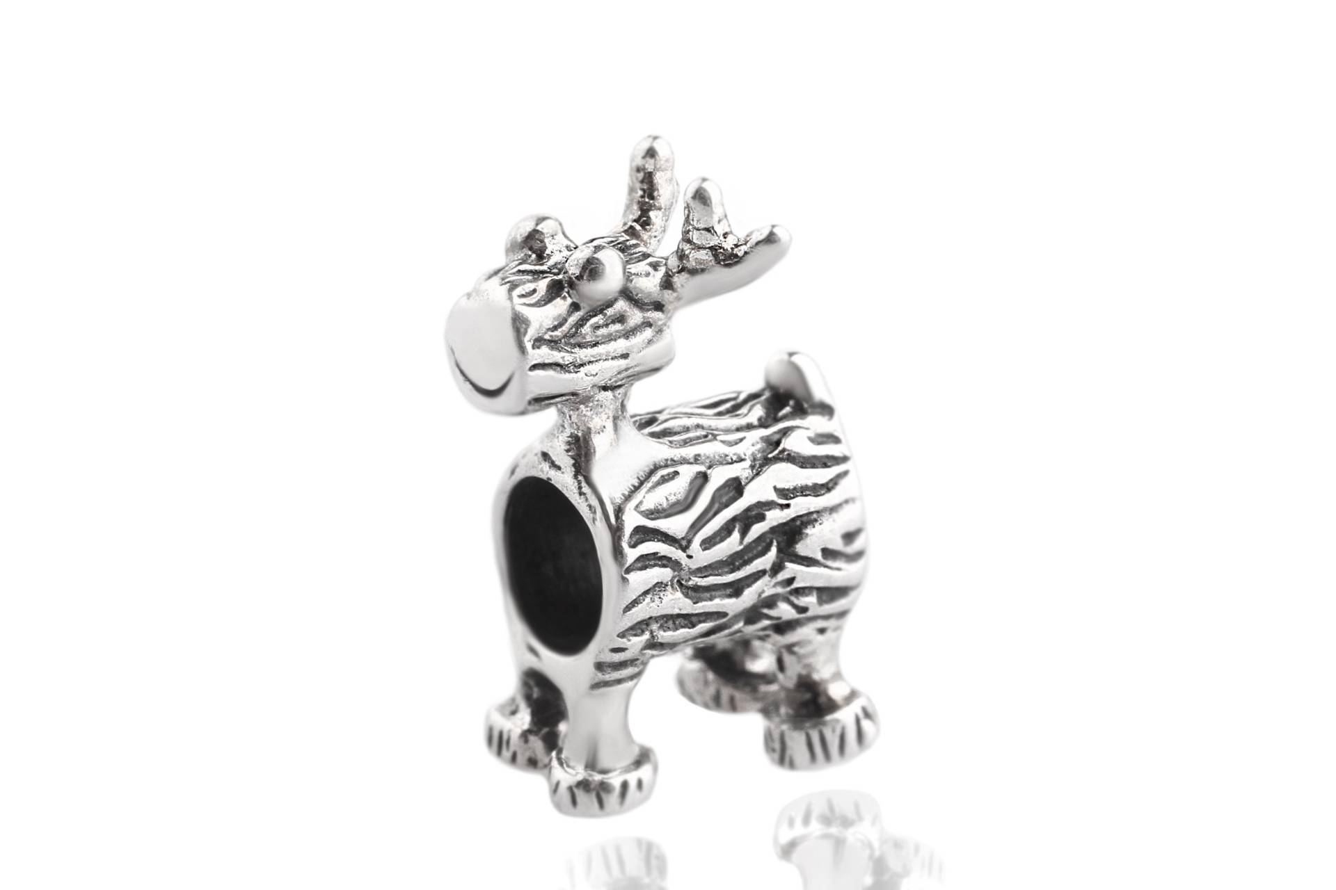 Rudolph The Rednose - Charm Aus Sterlingsilber Von Chronicles, Einzigartiger Handgefertigter Schmuck, Weihnachtsgeschenk, Passend Für Armbänder Und Rudolph The Rednose - Charm Aus Sterlingsilber Von Chronicles, Einzigartiger Handgefertigter Schmuck, Weihnachtsgeschenk, Passend Für Armbänder Und von ChroniclesFamily