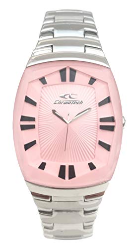 Chronotech Damen Analog Quarz Uhr mit Edelstahl Armband CT7065L-07M von Chronotech