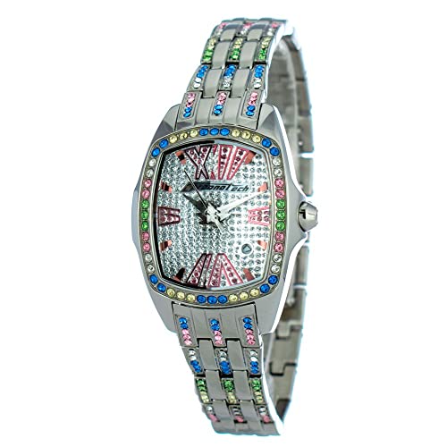 Chronotech Damen Analog Quarz Uhr mit Edelstahl Armband CT7930LS-53M von Chronotech