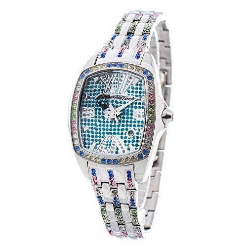 Chronotech Damen Analog Quarz Uhr mit Edelstahl Armband CT7930LS-54M von Chronotech