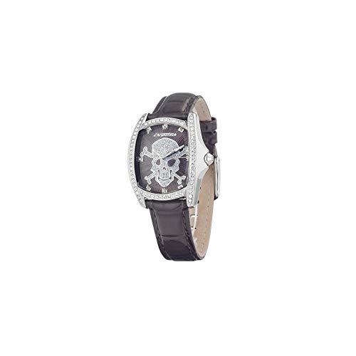 Chronotech Damen Analog Quarz Uhr mit Leder Armband CT.7988LS/70 von Chronotech