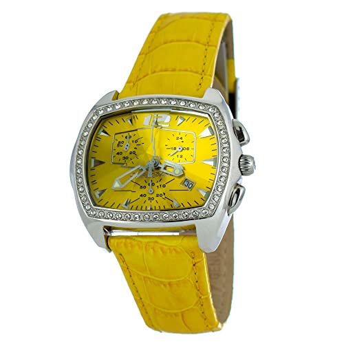 Chronotech Damen Analog Quarz Uhr mit Leder Armband CT2185LS-05 von Chronotech