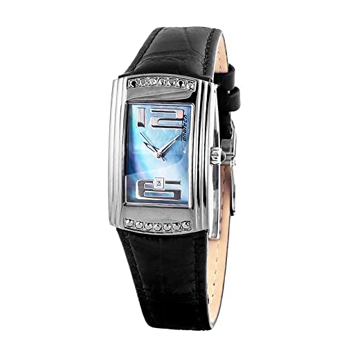 Chronotech Damen Analog Quarz Uhr mit Leder Armband CT7017L-04S von Chronotech