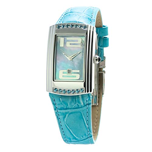 Chronotech Damen Analog Quarz Uhr mit Leder Armband CT7017L-05S von Chronotech
