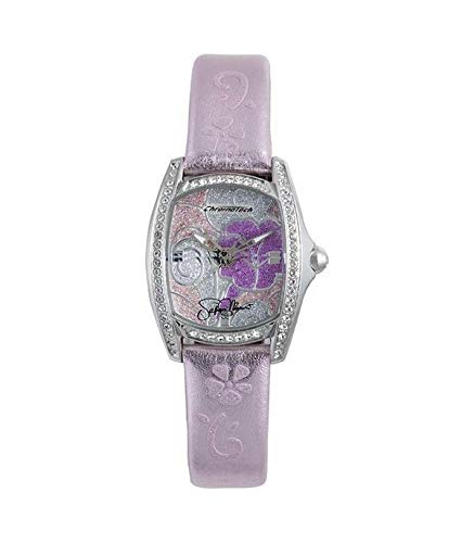Chronotech Damen Analog Quarz Uhr mit Leder Armband CT7094SS-13 von Chronotech