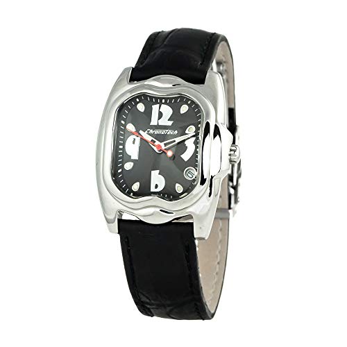 Chronotech Damen Analog Quarz Uhr mit Leder Armband CT7274L-05N von Chronotech