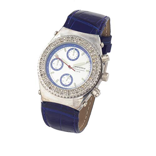 Chronotech Damen Analog Quarz Uhr mit Leder Armband CT7284S-03 von Chronotech