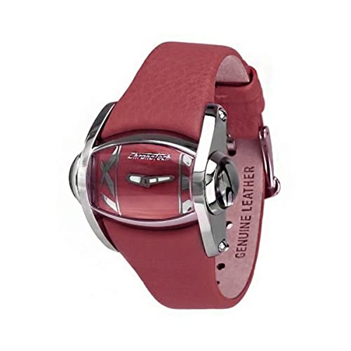 Chronotech Damen Analog Quarz Uhr mit Leder Armband CT7681L-04 von Chronotech