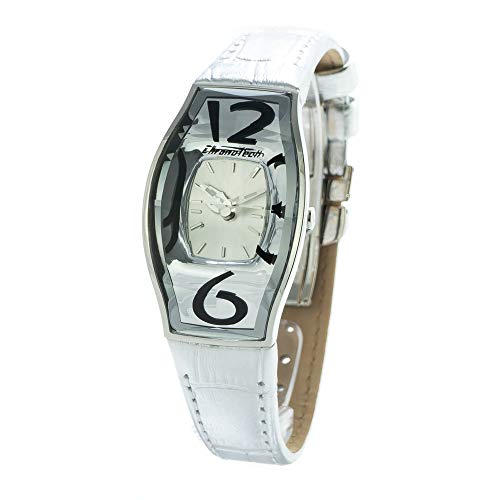 Chronotech Damen Analog Quarz Uhr mit Leder Armband CT7932L-52 von Chronotech