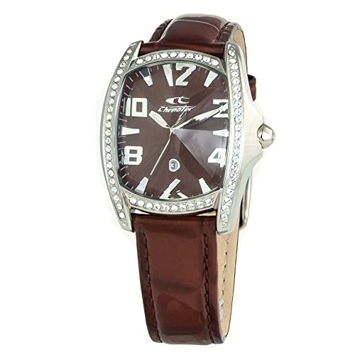 Chronotech Damen Analog Quarz Uhr mit Leder Armband CT7988LS-63 von Chronotech