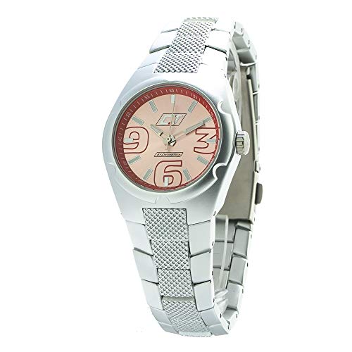 Chronotech Damen Analog Quarz Uhr mit Polycarbonat Armband CC7039L-07M von Chronotech