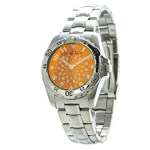 Chronotech Herren Analog Quarz Uhr mit Edelstahl Armband CT2031M-04 von Chronotech