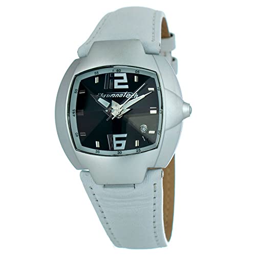 Chronotech Herren Analog Quarz Uhr mit Leder Armband CT7305M-01 von Chronotech