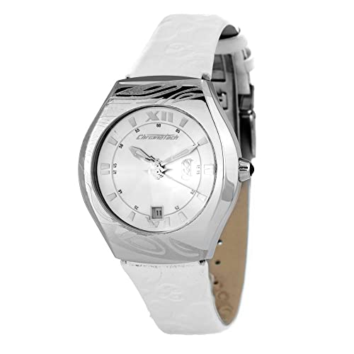 Chronotech Herren Analog Quarz Uhr mit Leder Armband CT7694M-02 von Chronotech
