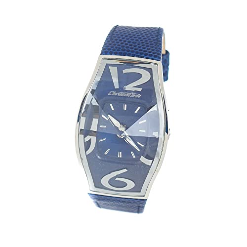 Chronotech Herren Analog Quarz Uhr mit Leder Armband CT7932AM-83 von Chronotech