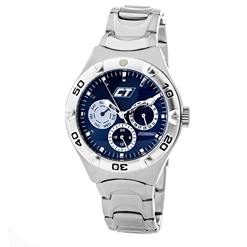 Chronotech Unisex Erwachsene Analog Quarz Uhr mit Edelstahl Armband CC7051M-03M von Chronotech