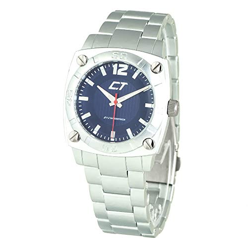 Chronotech Unisex Erwachsene Analog Quarz Uhr mit Edelstahl Armband CC7079M-03M von Chronotech