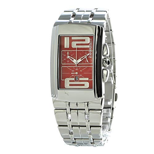 Chronotech Unisex Erwachsene Analog Quarz Uhr mit Edelstahl Armband CT7018B-05M von Chronotech