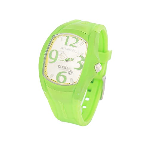 Chronotech Unisex Erwachsene Analog Quarz Uhr mit Gummi Armband CT7134M-07 von Chronotech