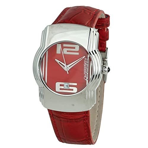 Chronotech Unisex Erwachsene Analog Quarz Uhr mit Leder Armband CT-7279M-05 von Chronotech