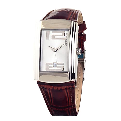 Chronotech Unisex Erwachsene Analog Quarz Uhr mit Leder Armband CT7017B-03 von Chronotech