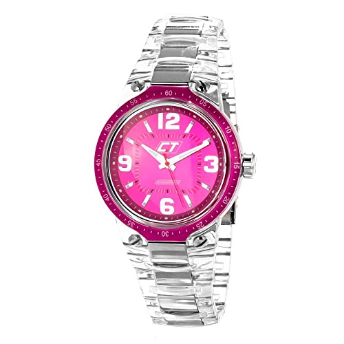 Chronotech Unisex Erwachsene Analog Quarz Uhr mit Polycarbonat Armband CC7043M-08 von Chronotech