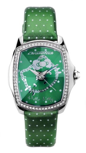 Hello Kitty Damen Analog Quarz Uhr mit Leder Armband CT.7896LS/45 von Hello Kitty