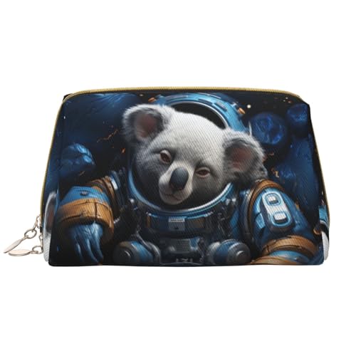 Chrysm Bad Boy Reise-Make-up-Tasche, Kultur- und Kosmetiktasche, Reißverschluss-Tasche, Kosmetik-Organizer, niedliche Make-up-Pinsel-Aufbewahrungstasche (groß), Astronaut Koala, Einheitsgröße von Chrysm