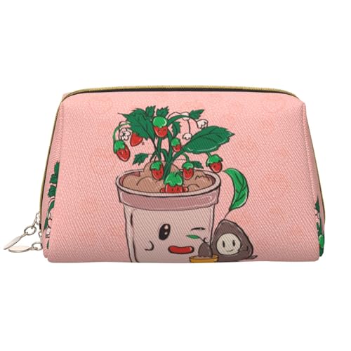 Chrysm Kosmetiktasche mit Sonnenblumenkernen, Eichhörnchen, Reise-Make-up-Tasche, Kultur- und Kosmetiktasche, Reißverschluss-Tasche, Kosmetik-Organizer, niedliche Make-up-Pinsel-Aufbewahrungstasche von Chrysm