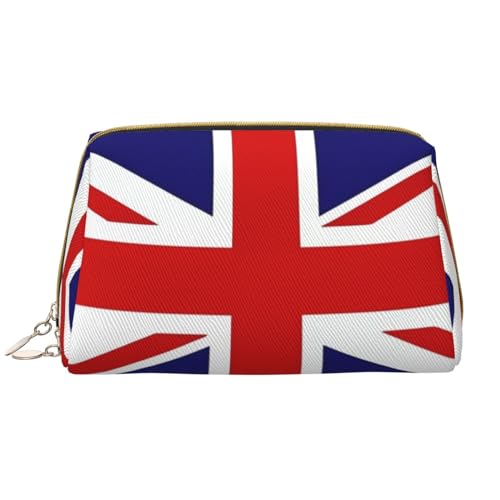 Chrysm Reise-Make-up-Tasche, Kultur- und Kosmetiktasche, Reißverschluss-Tasche, Kosmetik-Organizer, niedliche Make-up-Pinsel-Aufbewahrungstasche (groß), uk-flagge, Einheitsgröße von Chrysm