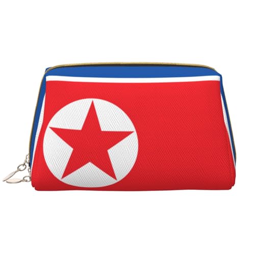 Chrysm Reise-Make-up-Tasche mit Luxemburg-Flagge, Kultur- und Kosmetiktasche, Reißverschluss-Tasche, Kosmetik-Organizer, niedliche Make-up-Pinsel-Aufbewahrungstasche (groß), Koreanische Flagge, von Chrysm