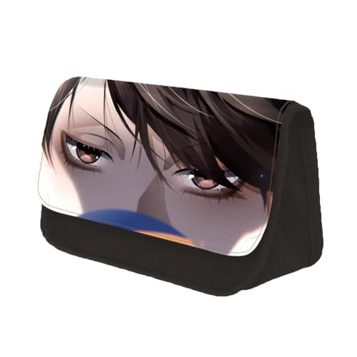 Chukamalilayi Haikyu Federmäppchen, Anime-Rollenaugen-Druck, großes Fassungsvermögen, Schreibwaren-Tasche, Organizer, Federmäppchen für Studenten, Schulanfang, Typ4, Casual von Chukamalilayi