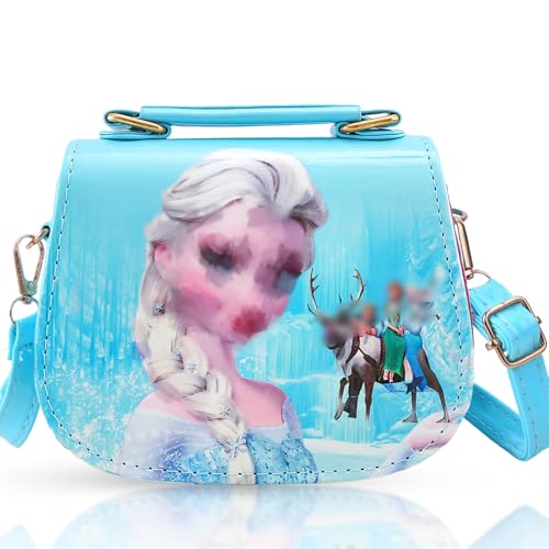 Chukua Kinderhandtasche Els- Tasche Umhängetasche Kinder Mädchen Prinzessin Handtasche Kindertasche Schultertasche mit Verstellbarem Gurt zum Ausgehen oder Reisen, Geschenke Mädchen Girls von Chukua