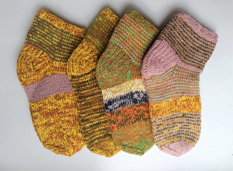 Handgestrickte Socken Aus Lammwolle/Gestrickte Wollsocken/Beinwärmer/Wohnaccessoires von ChumbyFashion
