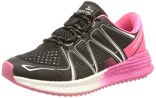 chung shi Damen Duxfree run2balance Flow Laufschuh, Schwarz/Pink, 36.5 EU von Chung Shi