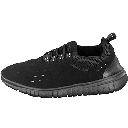 chung shi Unisex Duflex Trainer Schnürhalbschuhe, Schwarz, 38 EU (S) von Chung Shi