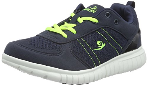 chung shi Unisex Kids Duxfree Nassau Kids Sportschuhe mit Klettverschluss, Navy/Lime, 20/21 EU von Chung Shi