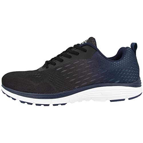 chung shi Herren Duxfree Berlin Schnürhalbschuh-Laufschuh, Schwarz/Blau, 46 EU von Chung Shi