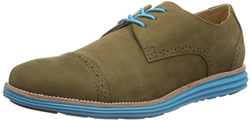 chung shi Damen Sensomo II Schnürhalbschuhe, Olive/Türkis, 37 EU von Chung Shi