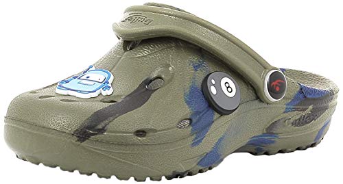 chung shi Unisex Kinder DUX Kids Schuh-Shibit-Set Clogs, Khaki/Navy/Schwarz, 22/23 EU (150 mm) von Chung Shi