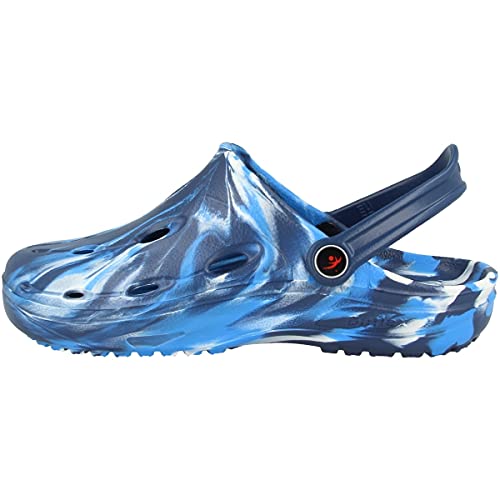 chung shi Unisex Dux Clogs, Navy/Royal/Weiss, 36/37 EU (XS) von Chung Shi