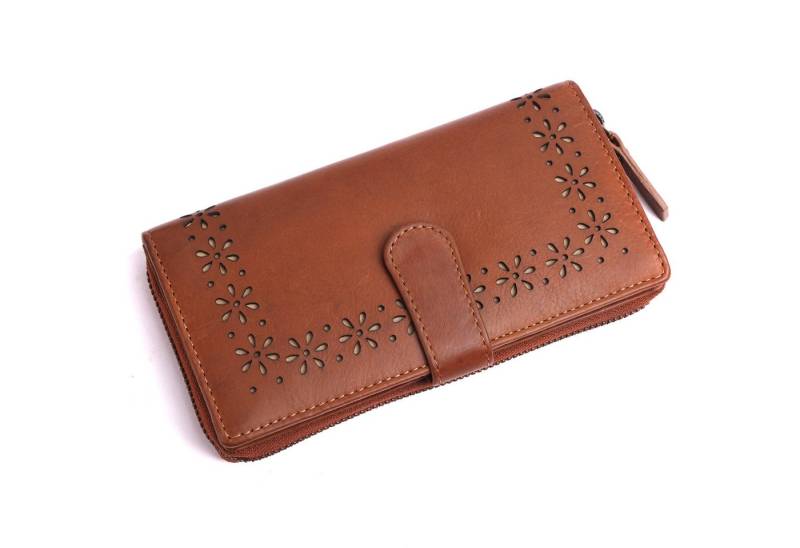 Chunkyrayan Geldbörse Chunkyrayan Echtleder Damen Geldbörse Hochwertig Vintage RFID Schutz von Chunkyrayan