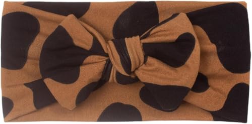 Chuyoujun Kinder Leopard Muster Stirnband - Breites Leopardenmuster Stirnband Kopfbedeckung | Weiches und elastisches Schleifen-Stirnband von Chuyoujun
