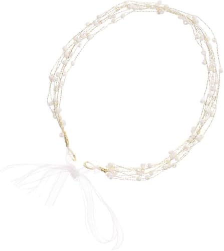 Chuyoujun Perlen-Stirnband, wunderschöne Kopfbedeckung, Brautmantel, Hochzeits-Kopfbedeckung, Braut-Haarschmuck, Hochzeits-Braut-Kopfbedeckung von Chuyoujun