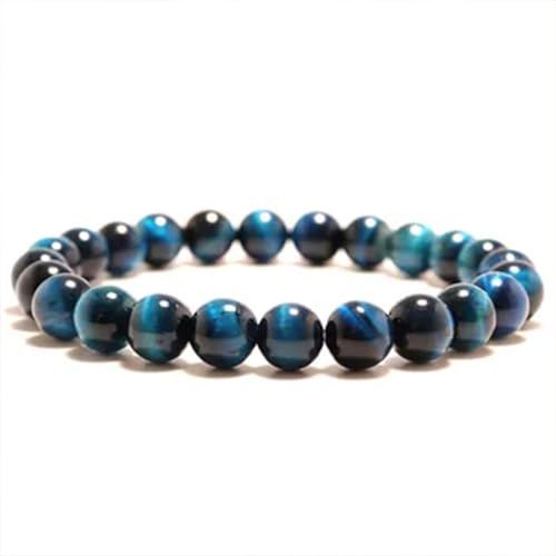 Chyuan Frauen Stein Armband, blaue Armband Perlen Elastisches Armband Charm Frauen und Männer Paar Mode Geschenk von Chyuan